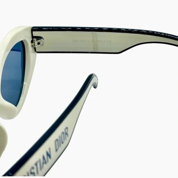 Christian Dior Sunglasses | Ivory & Blue | New (No Box/Tags) | 52-19-140 | Women - Picture 15 of 15